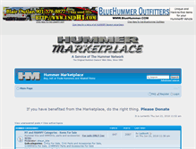 Tablet Screenshot of hummermarketplace.com